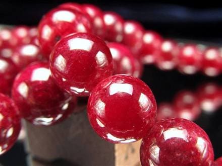 ルビー 紅玉 ブレスレット コランダム 7月の誕生石