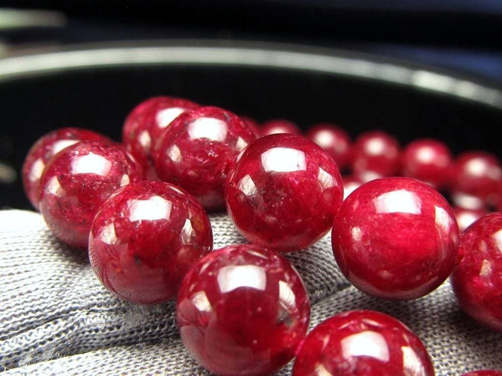 ルビー 紅玉 ブレスレット コランダム 7月の誕生石