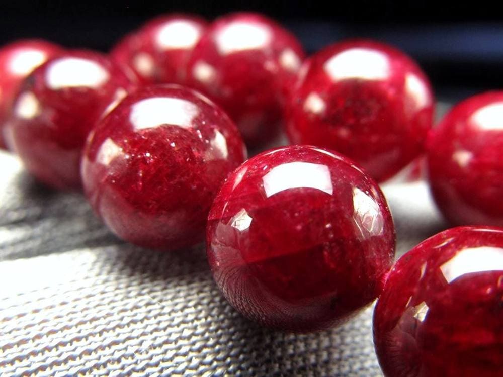 ルビー 紅玉 ブレスレット コランダム 7月の誕生石