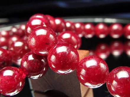 ルビー 紅玉 ブレスレット コランダム 7月の誕生石