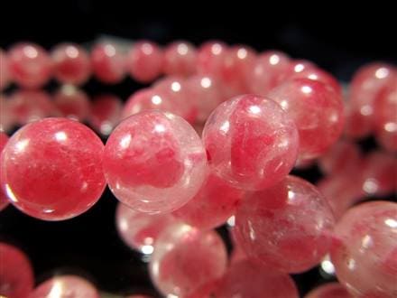 ロードナイトシリカ 薔薇輝石 ブレスレット 水晶 混合石