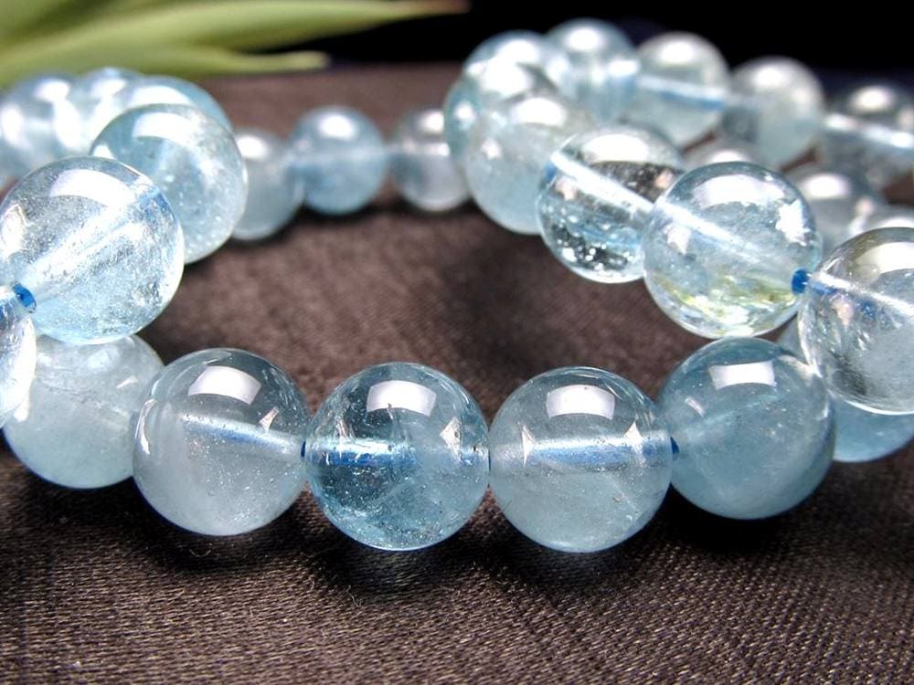 トパーズ ブレスレット ブルー 誕生石 黄玉