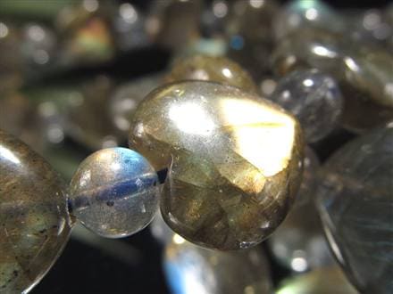 ラブラドライト 曹灰長石 ブレスレット シラー ラブラドレッセンス