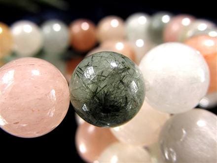 サゲニティッククォーツ ブレスレット キャッツアイ ルチルクォーツ ラビットヘア