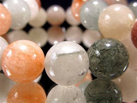 サゲニティッククォーツ ブレスレット キャッツアイ ルチルクォーツ ラビットヘア