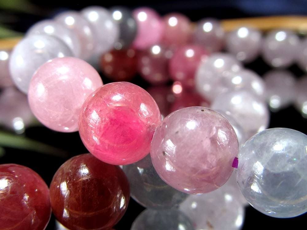 カラースピネル MIXスピネル 尖晶石 ブレスレット 8月の誕生石