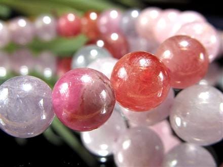 カラースピネル MIXスピネル 尖晶石 ブレスレット 8月の誕生石