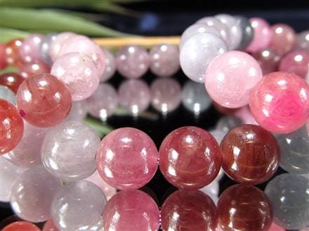 カラースピネル MIXスピネル 尖晶石 ブレスレット 8月の誕生石