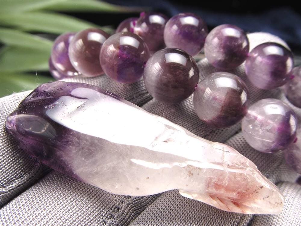 アメジスト ファントム 幻影紫水晶 ブレスレット
