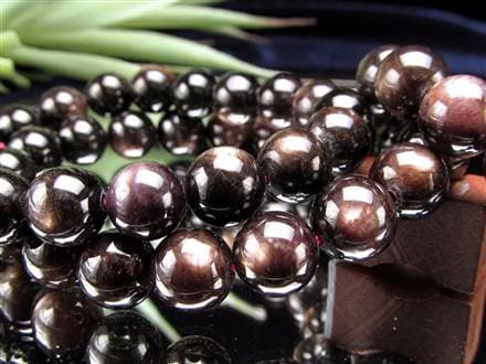 ハイパーシーン 紫蘇輝石 ブレスレット 黒色天然石 hyperStheons