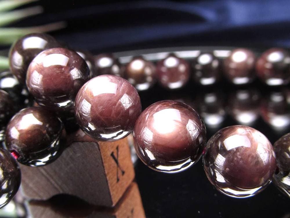 ハイパーシーン 紫蘇輝石 ブレスレット 黒色天然石 hyperStheons