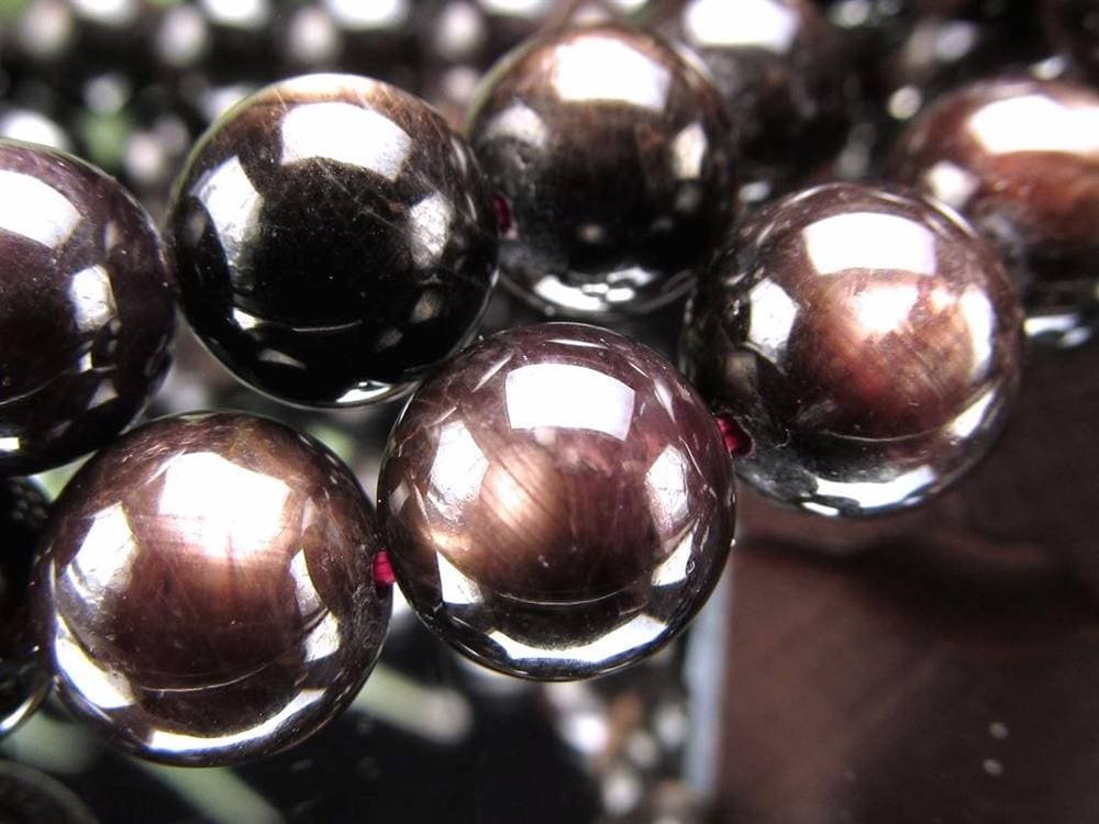 ハイパーシーン 紫蘇輝石 ブレスレット 黒色天然石 hyperStheons