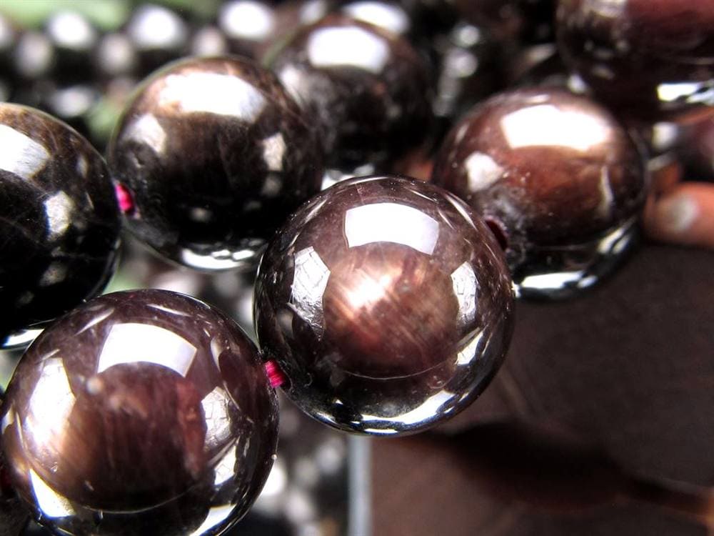 ハイパーシーン 紫蘇輝石 ブレスレット 黒色天然石 hyperStheons