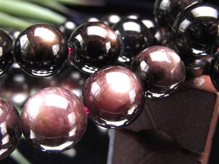 ハイパーシーン 紫蘇輝石 ブレスレット 黒色天然石 hyperStheons