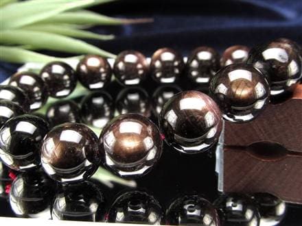 ハイパーシーン 紫蘇輝石 ブレスレット 黒色天然石 hyperStheons