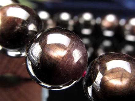 ハイパーシーン 紫蘇輝石 ブレスレット 黒色天然石 hyperStheons