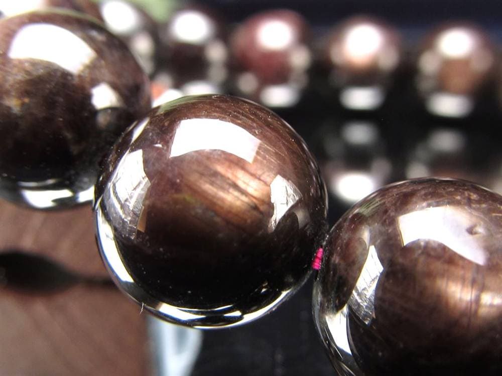 ハイパーシーン 紫蘇輝石 ブレスレット 黒色天然石 hyperStheons