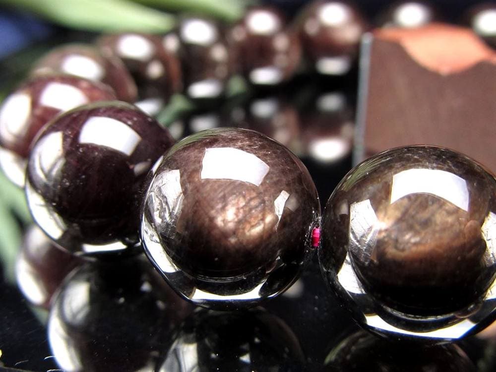 ハイパーシーン 紫蘇輝石 ブレスレット 黒色天然石 hyperStheons