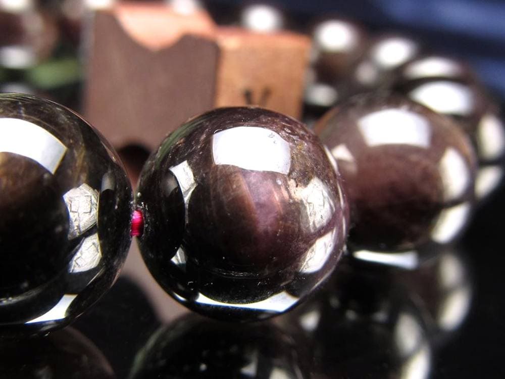 ハイパーシーン 紫蘇輝石 ブレスレット 黒色天然石 hyperStheons