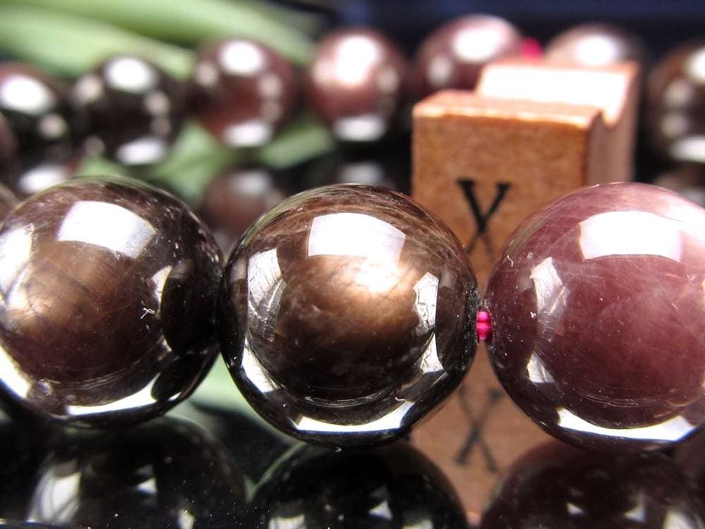 ハイパーシーン 紫蘇輝石 ブレスレット 黒色天然石 hyperStheons