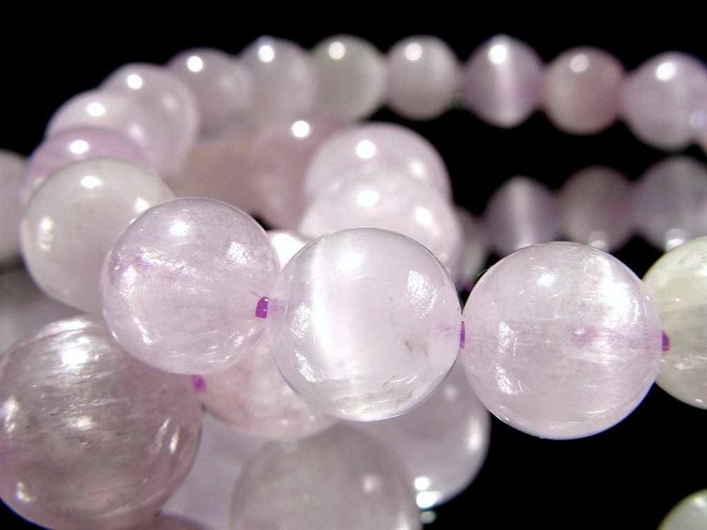 クンツァイト ブレスレット リチア輝石 キャッツアイ 天然石