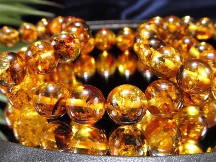 アンバー 琥珀 ブレスレット ロシアンアンバー バルト海産