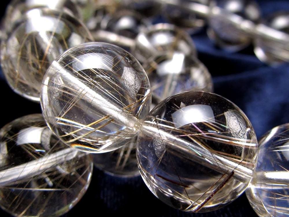 シルバールチル ルチルクォーツ ブレスレット シルバールチルクォーツ 二酸化チタン 仕事運