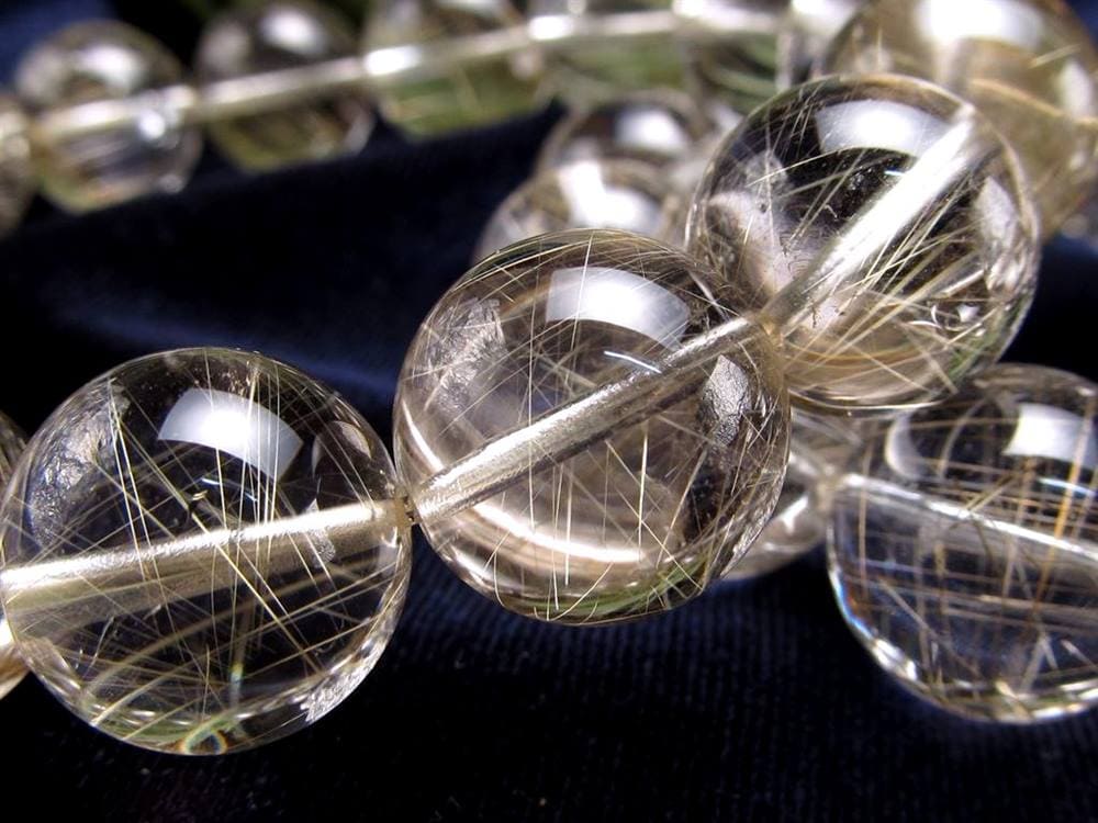 シルバールチル ルチルクォーツ ブレスレット シルバールチルクォーツ 二酸化チタン 仕事運