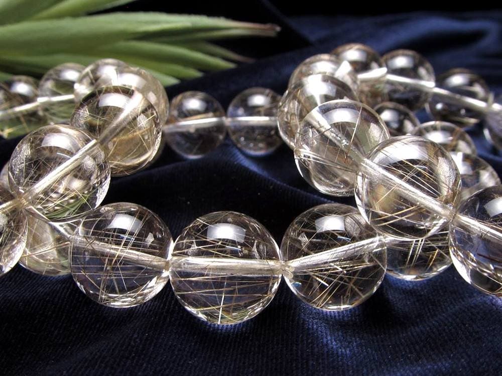 シルバールチル ルチルクォーツ ブレスレット シルバールチルクォーツ 二酸化チタン 仕事運