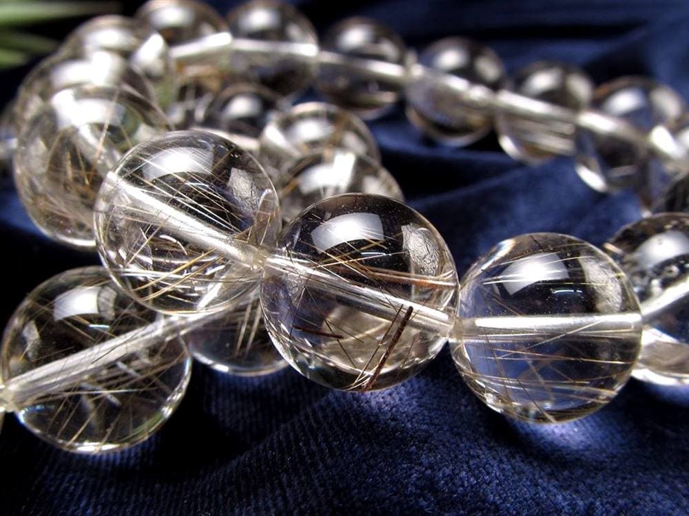 シルバールチル ルチルクォーツ ブレスレット シルバールチルクォーツ 二酸化チタン 仕事運