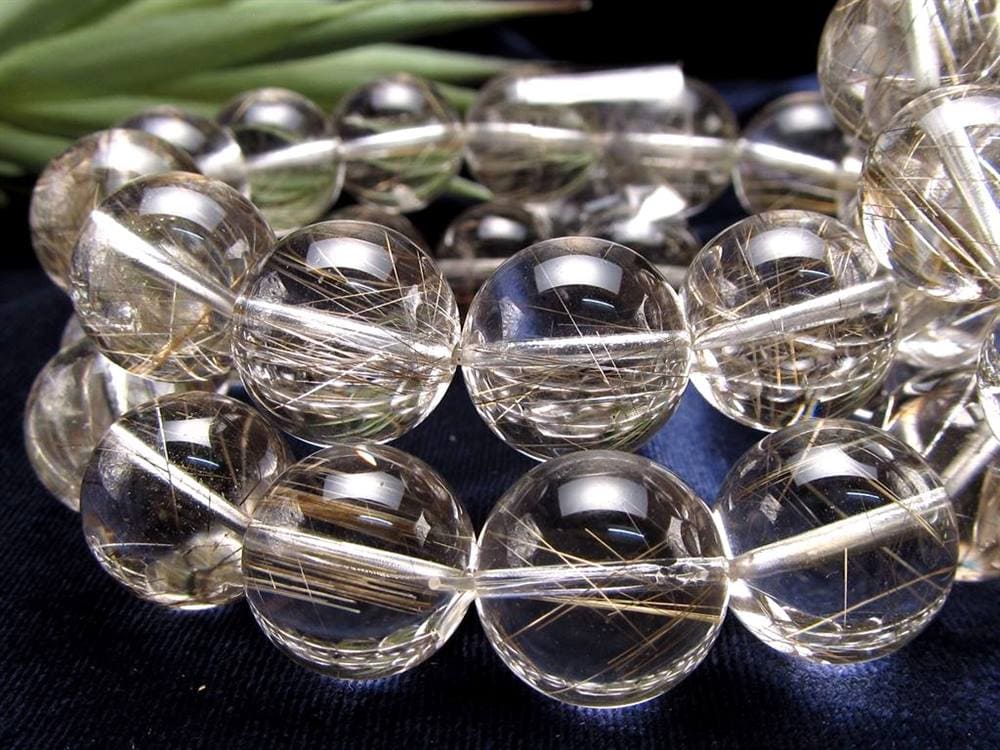 シルバールチル ルチルクォーツ ブレスレット シルバールチルクォーツ 二酸化チタン 仕事運