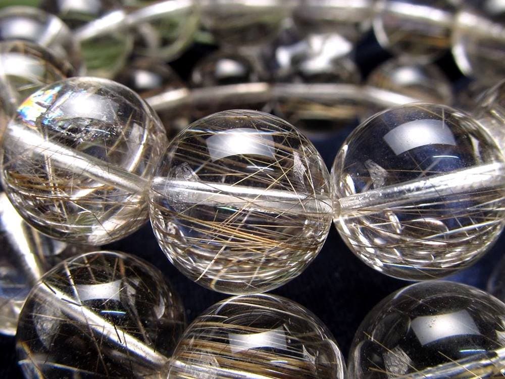 シルバールチル ルチルクォーツ ブレスレット シルバールチルクォーツ 二酸化チタン 仕事運