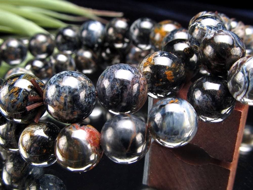 ピーターサイト ゴールドブルーピーターサイト ブレスレット タイガーアイ ホークアイ