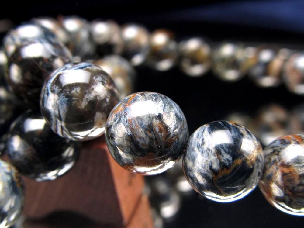 ピーターサイト ゴールドブルーピーターサイト ブレスレット タイガーアイ ホークアイ