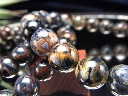 ピーターサイト ゴールドブルーピーターサイト ブレスレット タイガーアイ ホークアイ