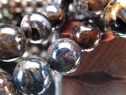 ピーターサイト ゴールドブルーピーターサイト ブレスレット タイガーアイ ホークアイ