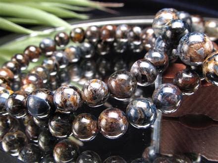 ピーターサイト ゴールドブルーピーターサイト ブレスレット タイガーアイ ホークアイ