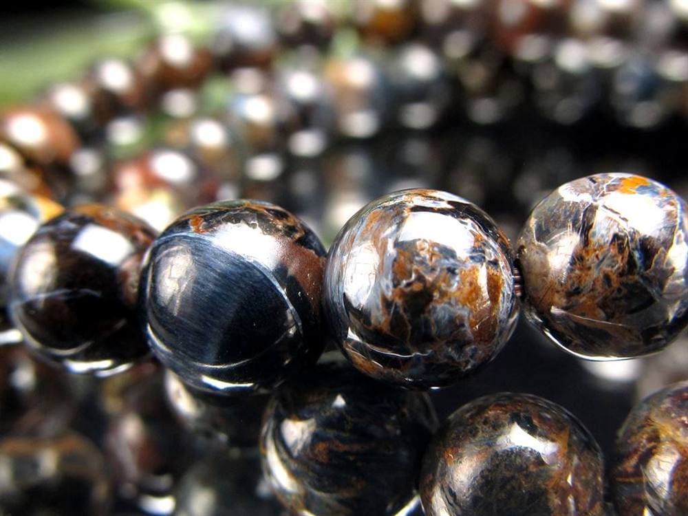 ピーターサイト ゴールドブルーピーターサイト ブレスレット タイガーアイ ホークアイ