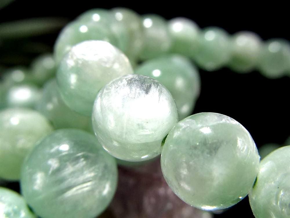 マイカ ブレスレット エメラルド 雲母 アグリゲート