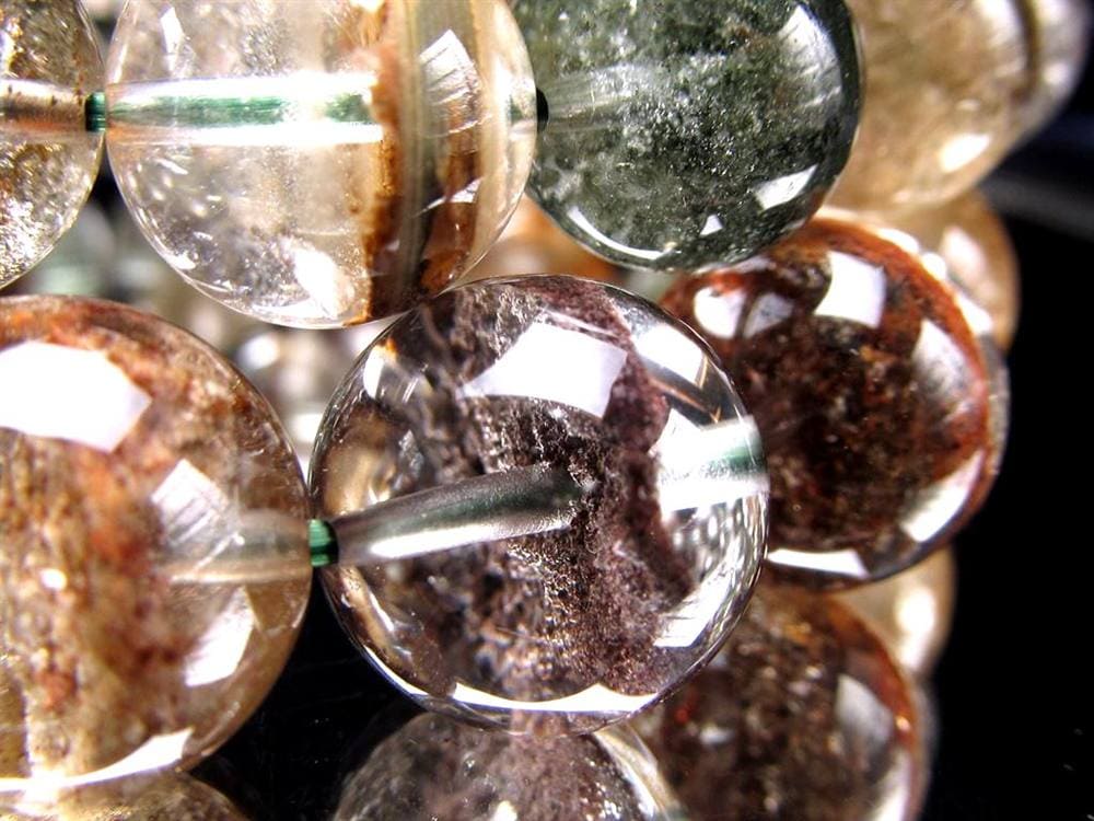 ガーデンクォーツ ブレスレット ファントムクォーツ 幻影水晶 庭園水晶