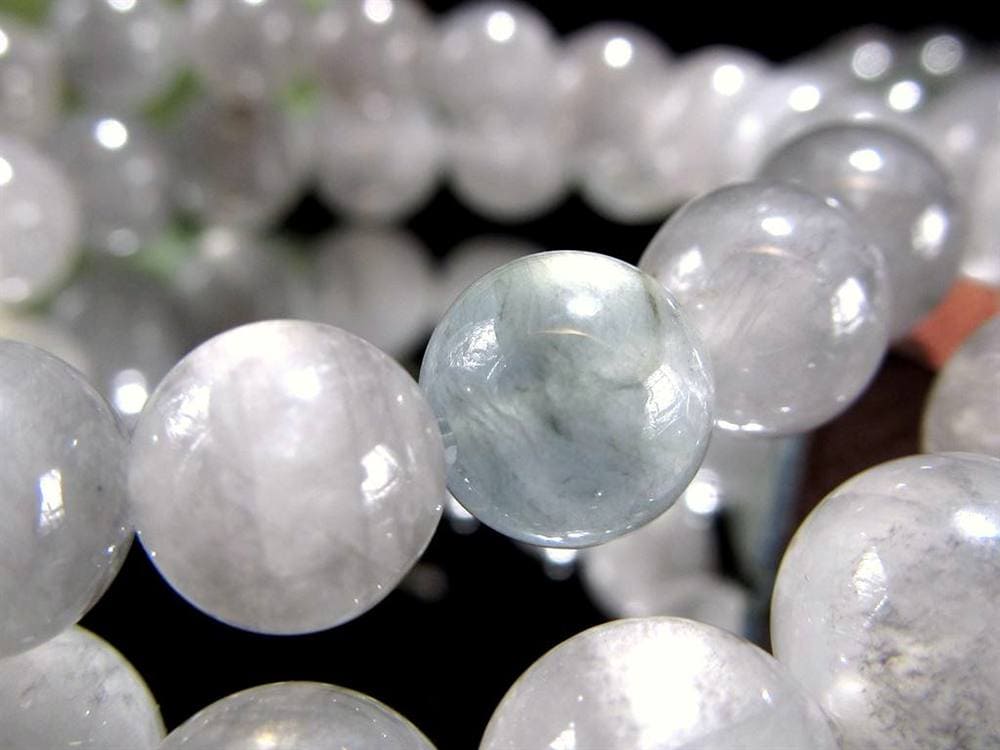 クラウディクォーツ 灰色水晶 グレークォーツ ブレスレット 水晶