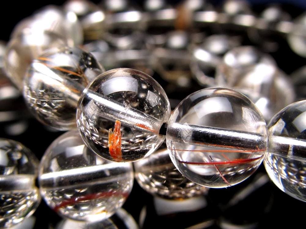 ガーデンルチルクォール 庭園針水晶 ルチルクォーツ ガーデンクォーツ ブレスレット