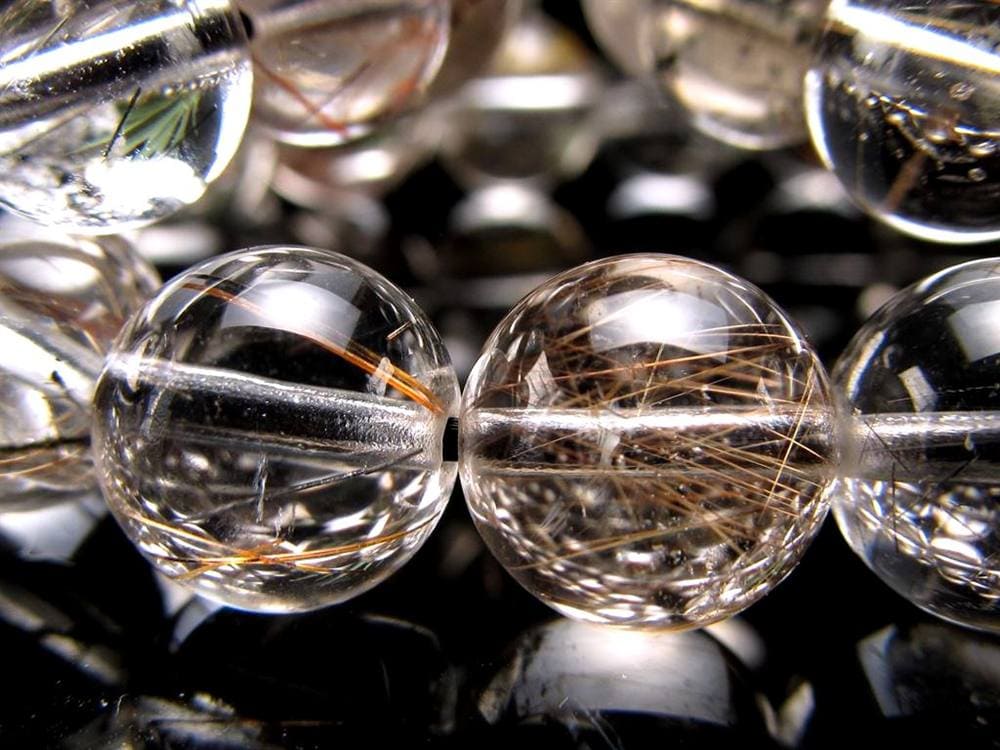 ガーデンルチルクォール 庭園針水晶 ルチルクォーツ ガーデンクォーツ ブレスレット