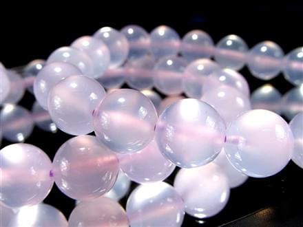 ラベンダーカルセドニー 紫玉髄、ブレスレット カルセドニー 瑪瑙
