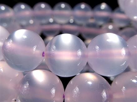 ラベンダーカルセドニー 紫玉髄、ブレスレット カルセドニー 瑪瑙