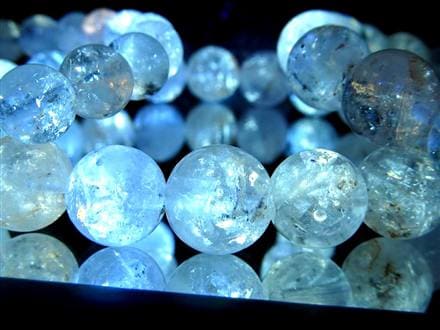 オイルインクォーツ 石油入り水晶 ブレスレット パキスタン産 古代の石油