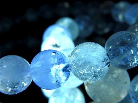 オイルインクォーツ 石油入り水晶 ブレスレット パキスタン産 古代の石油