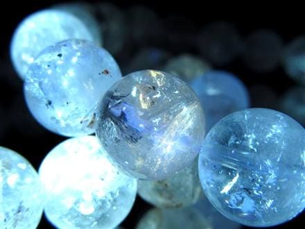 オイルインクォーツ 石油入り水晶 ブレスレット パキスタン産 古代の石油