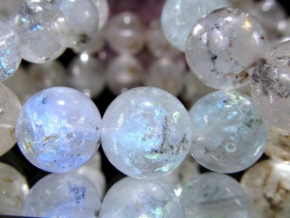 オイルインクォーツ 石油入り水晶 ブレスレット パキスタン産 古代の石油