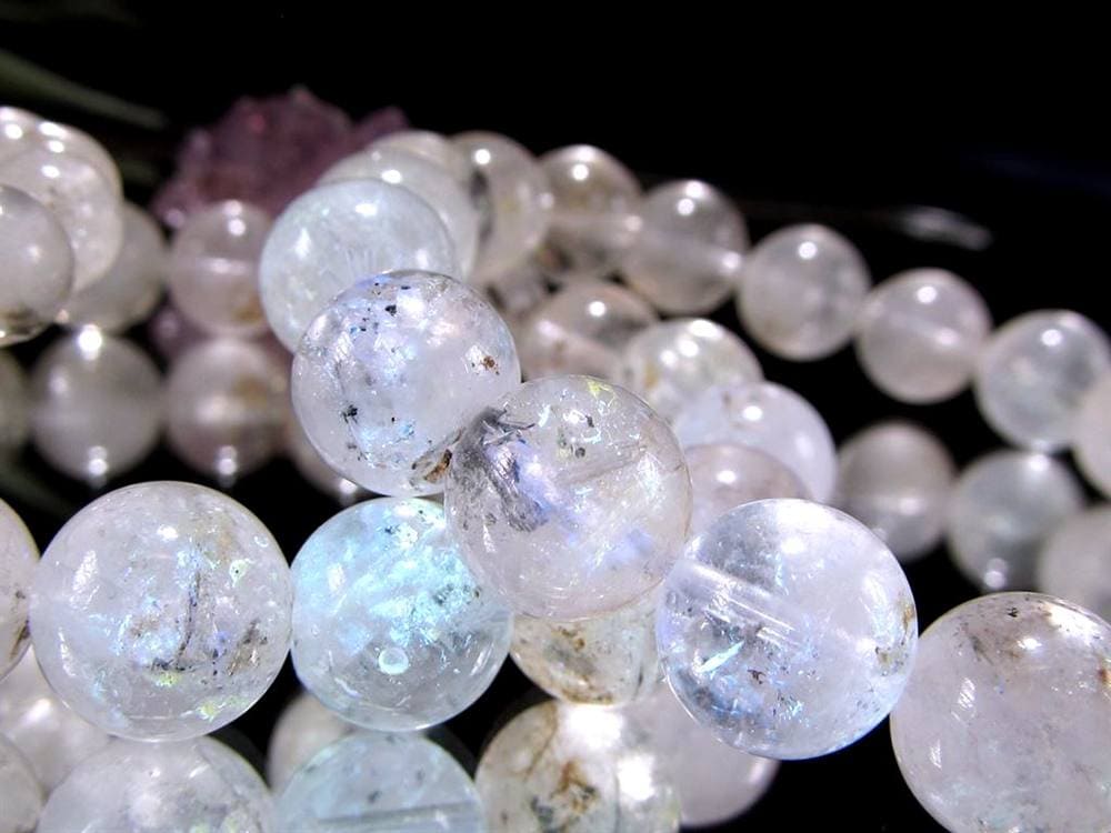 オイルインクォーツ 石油入り水晶 ブレスレット パキスタン産 古代の石油